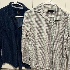 H&M Claiborne spring dress shirts buttonfront M